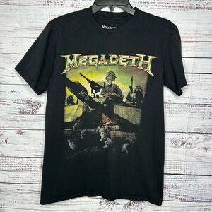 Megadeth Band T-Shirt Black Graphic War Tank Men’s Size Medium F3
